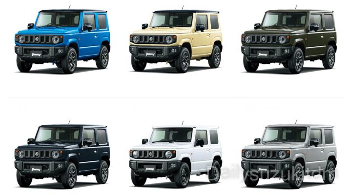 Tổng quan về Bảng Màu Suzuki Jimny